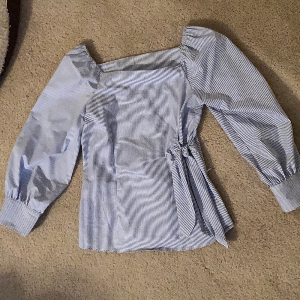 Light blue striped